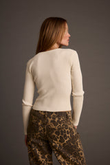 Skye Ivory Zip Up Top