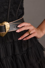 Standout Tigers Eye Cross Ring