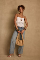 Tita White Eyelet Top