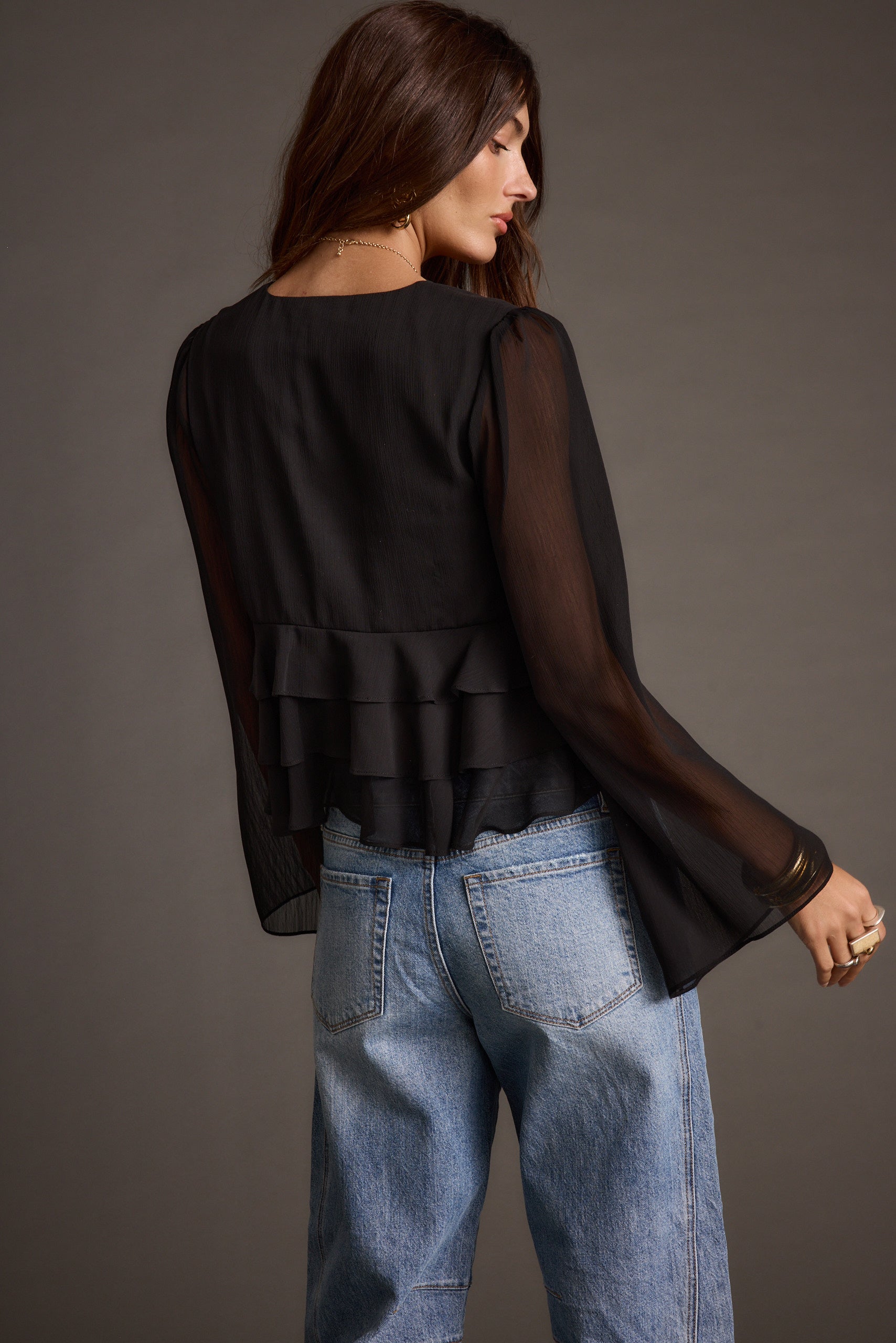 Alexa Black Blouse