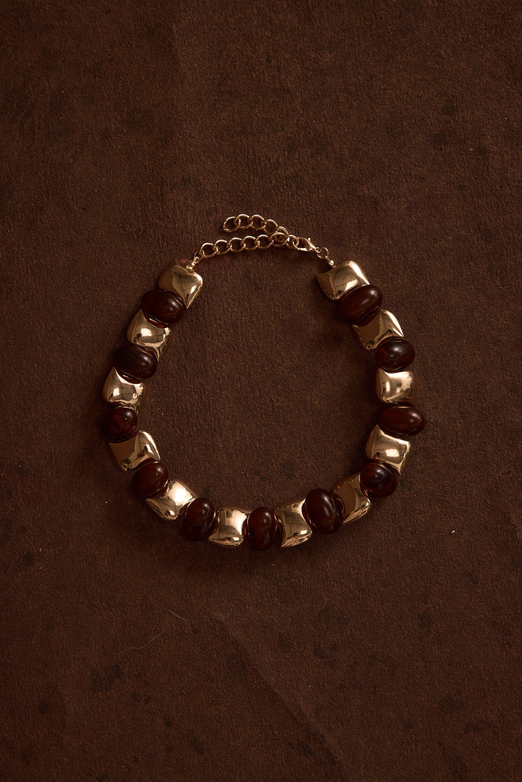 Alizae Stone and Gold Choker
