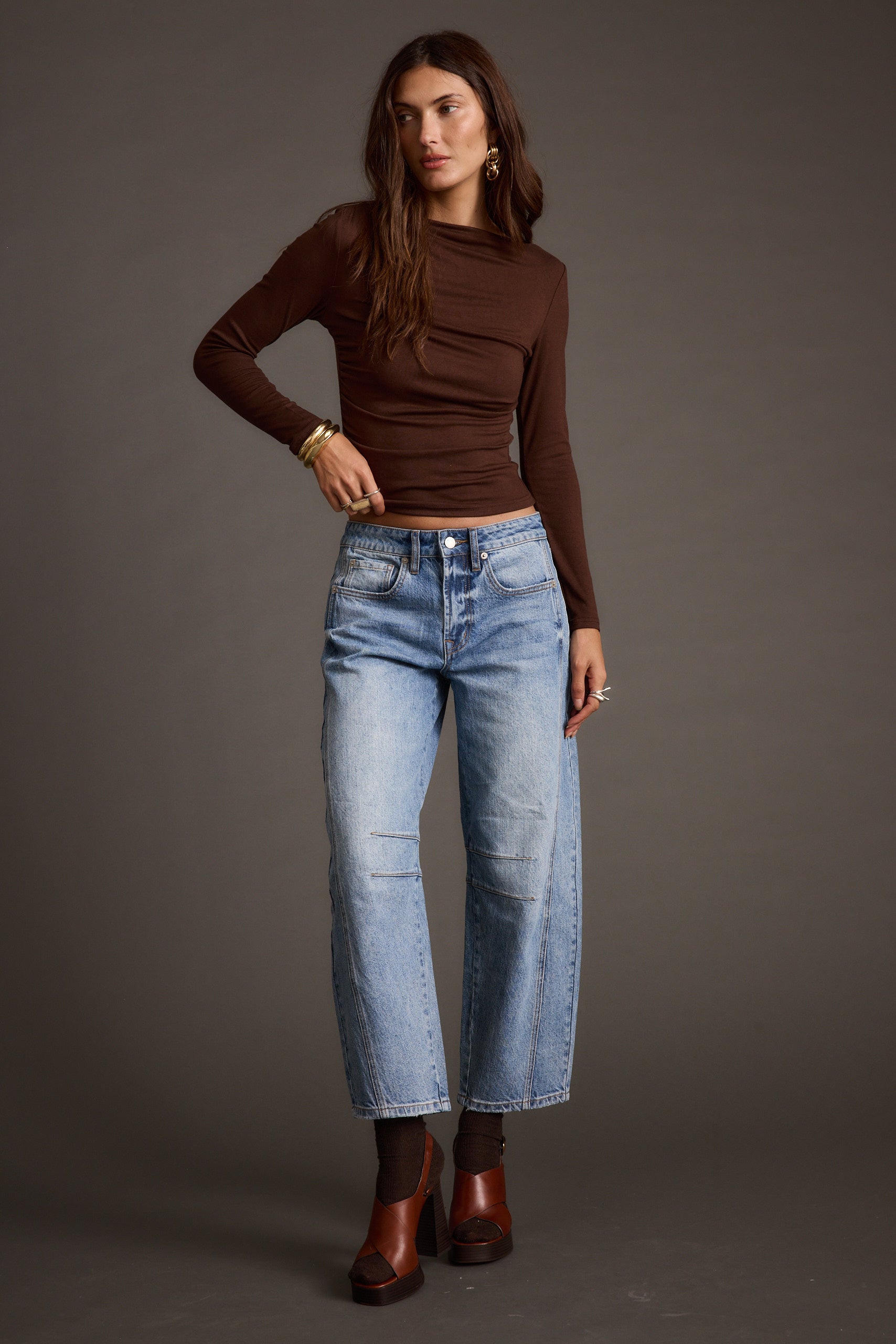 Romy Espresso Top