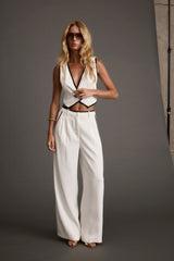 Skylar White Vest